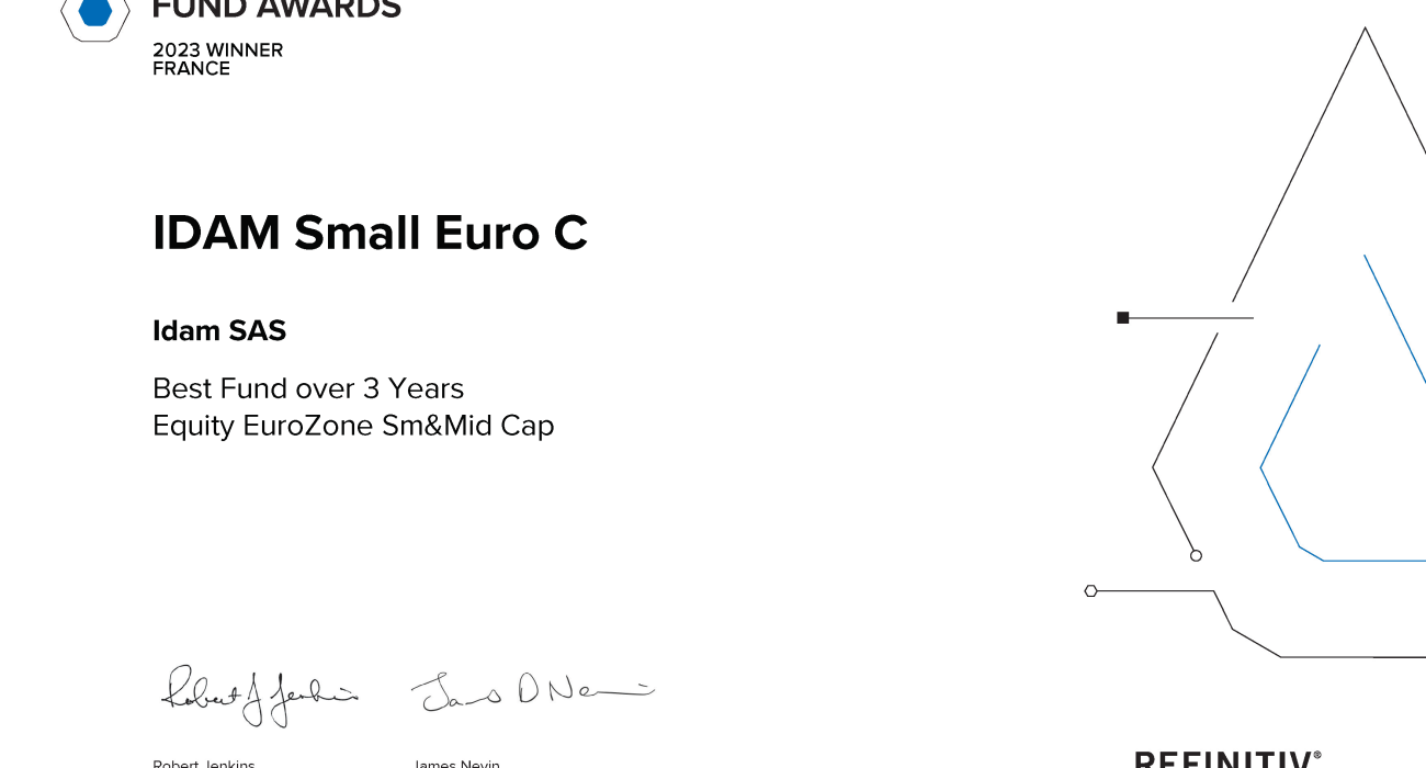IDAMSmallEuroC lipper-funds-award-Best-Fund-over-3-Years Equity-EuroZone-SmMid-Cap-1300x700