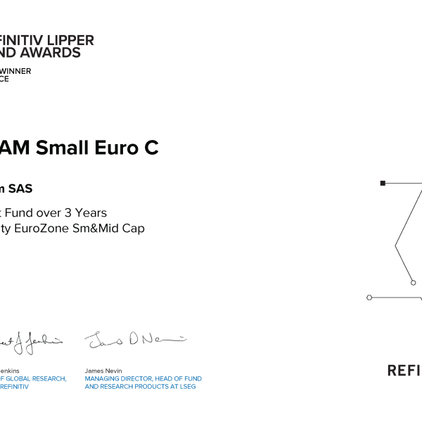 IDAMSmallEuroC lipper-funds-award-Best-Fund-over-3-Years Equity-EuroZone-SmMid-Cap-600x600